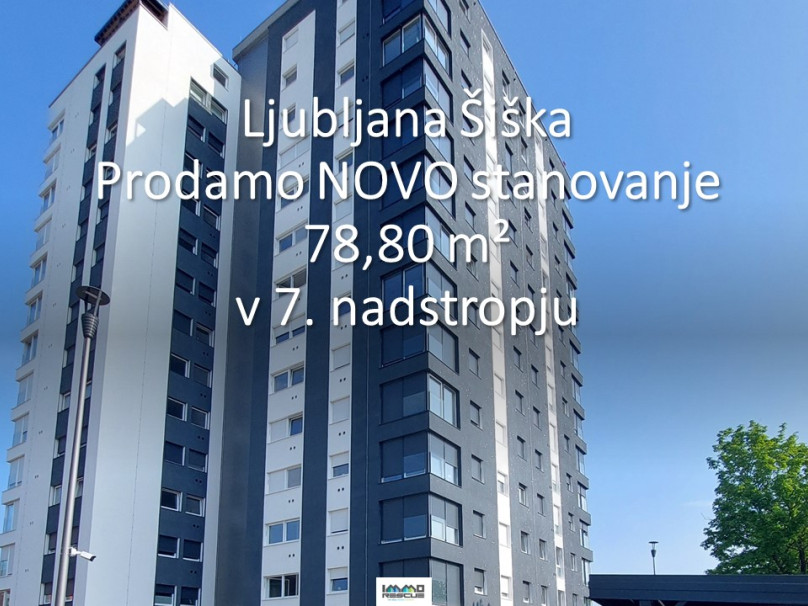 Ljubljana Šiška - čisto NOVO Stanovanje 